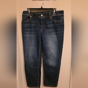 Chico Dark Wash Cropped Jeans Size 1